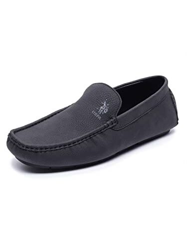 U.S. POLO ASSN. Mens GELENS Black Driving Style Loafer - 10 UK (2FD22550Z01)