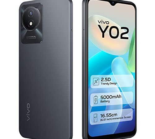 Vivo Y02 (Cosmic Grey, 3GB RAM, 32GB Storage) with No Cost EMI/Additional Exchange Offers